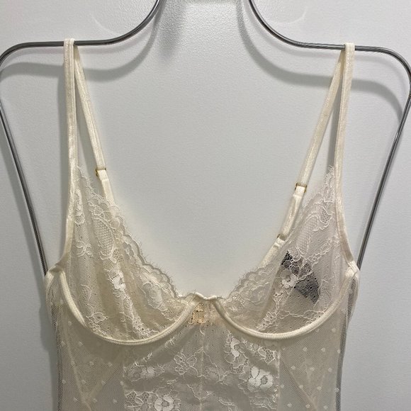 White Lace Bodysuit - Picture 1 of 7